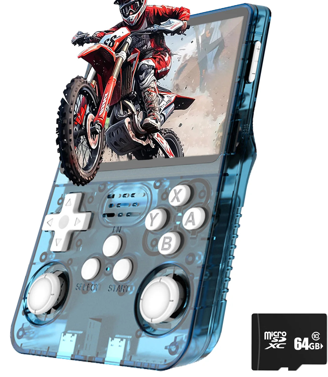 R36S Classic Retro Game Console with ARKOS System Video Games Single Card Portable Hand-held Gaming Console Kids Gift 3.5 Inch