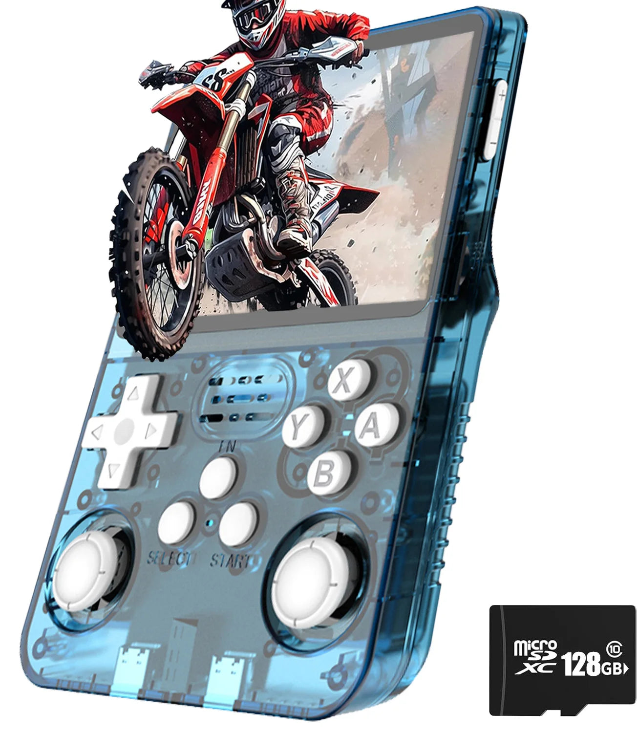 R36S Classic Retro Game Console with ARKOS System Video Games Single Card Portable Hand-held Gaming Console Kids Gift 3.5 Inch