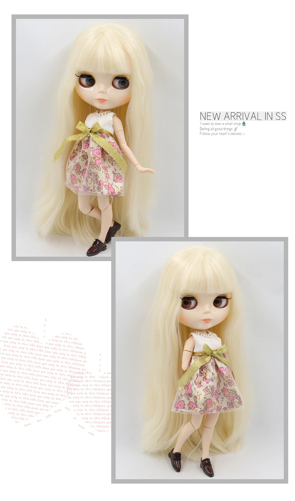 ICY DBS 1/6 BJD Blythe Doll – 30cm Jointed Anime Doll White Skin