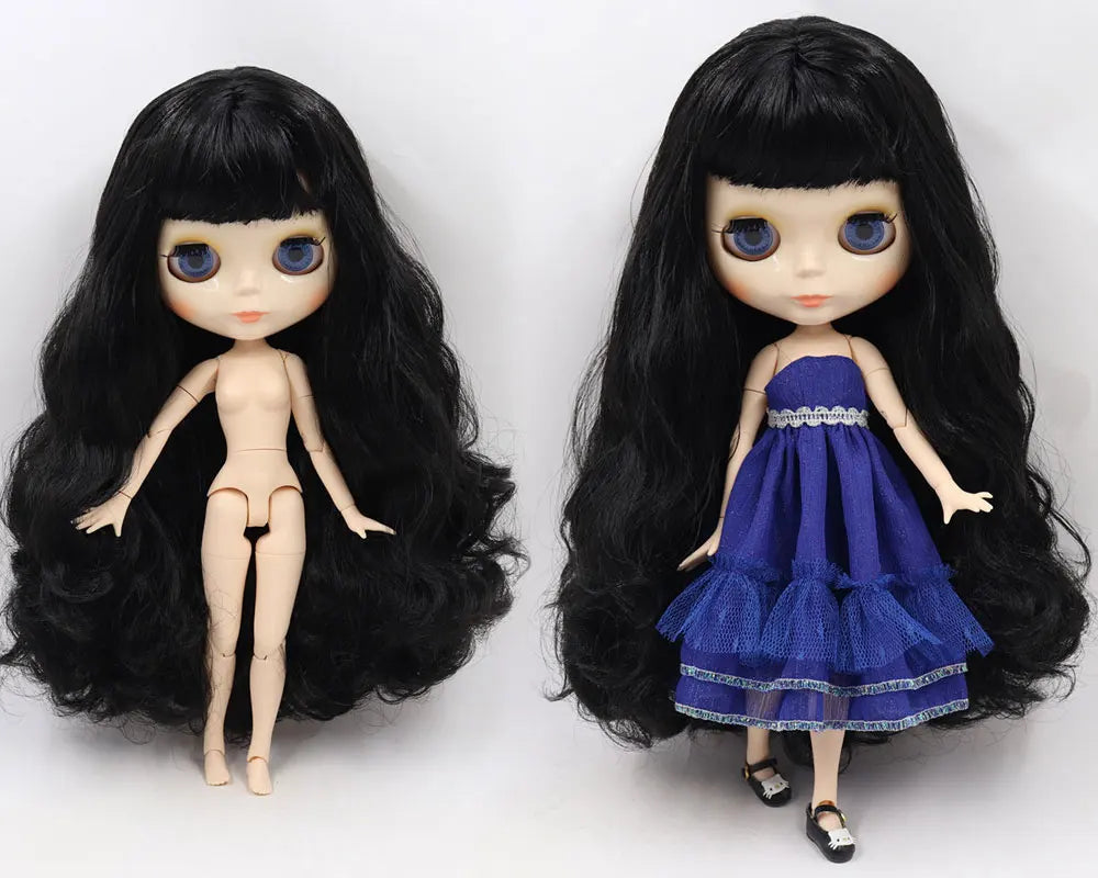 ICY DBS Blyth Doll Joint Body 30CM BJD Toy White Shiny Face and frosted Face with Extra Hands AB and Panel 1/6 DIY Fashion Doll