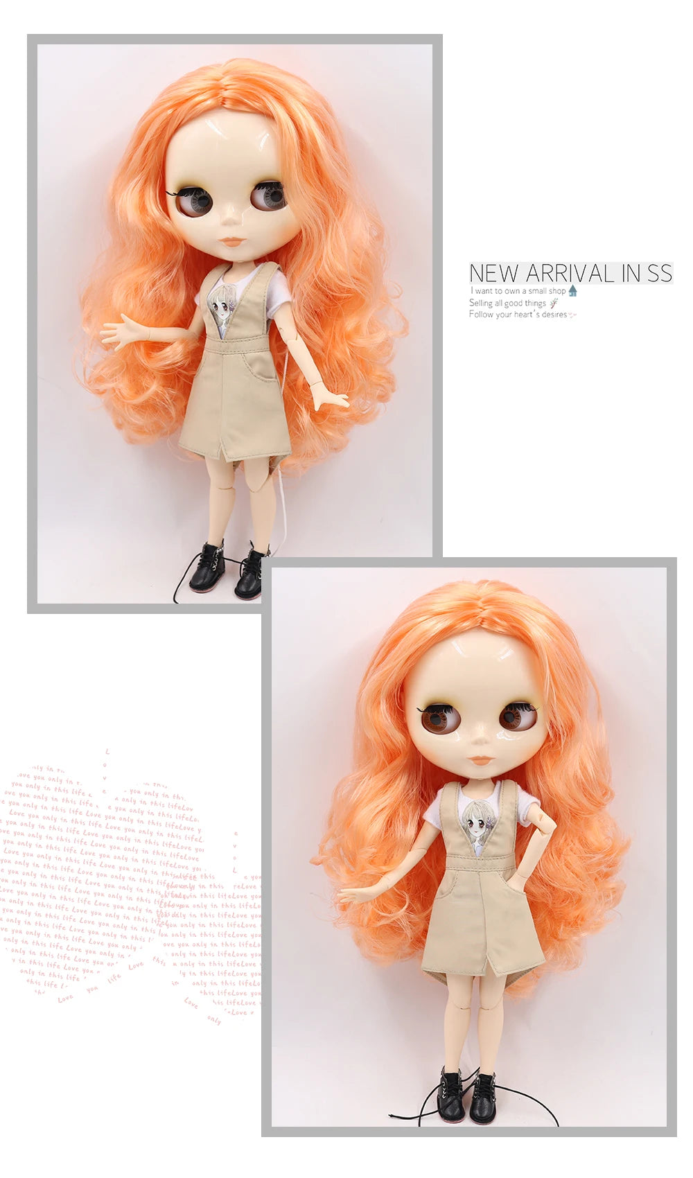 ICY DBS 1/6 BJD Blythe Doll – 30cm Jointed Anime Doll White Skin