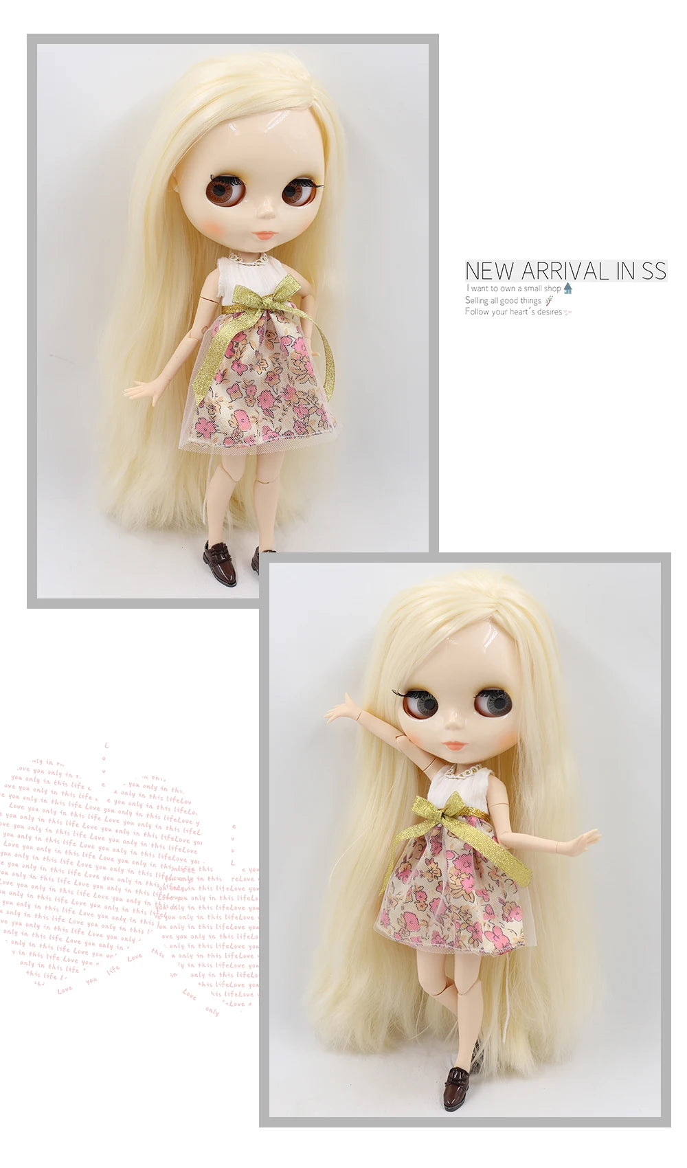 ICY DBS 1/6 BJD Blythe Doll – 30cm Jointed Anime Doll White Skin