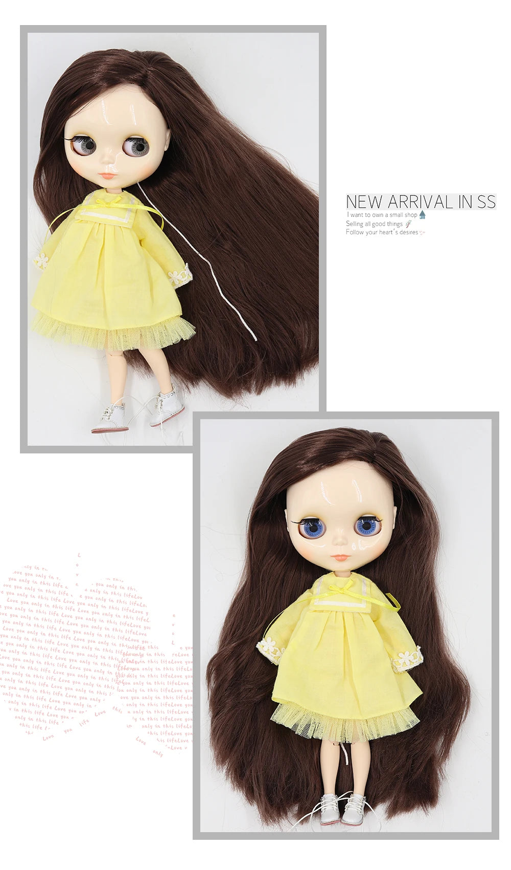 ICY DBS 1/6 BJD Blythe Doll – 30cm Jointed Anime Doll White Skin
