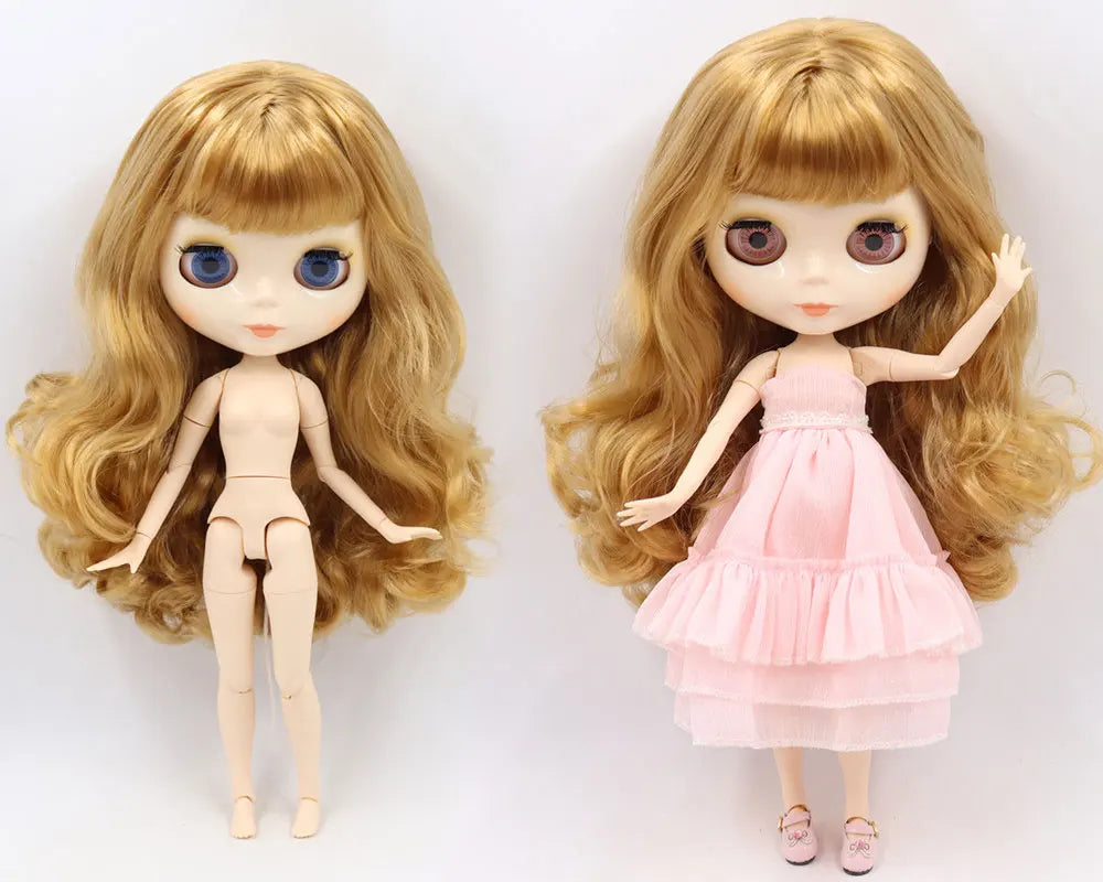 ICY DBS Blyth Doll Joint Body 30CM BJD Toy White Shiny Face and frosted Face with Extra Hands AB and Panel 1/6 DIY Fashion Doll