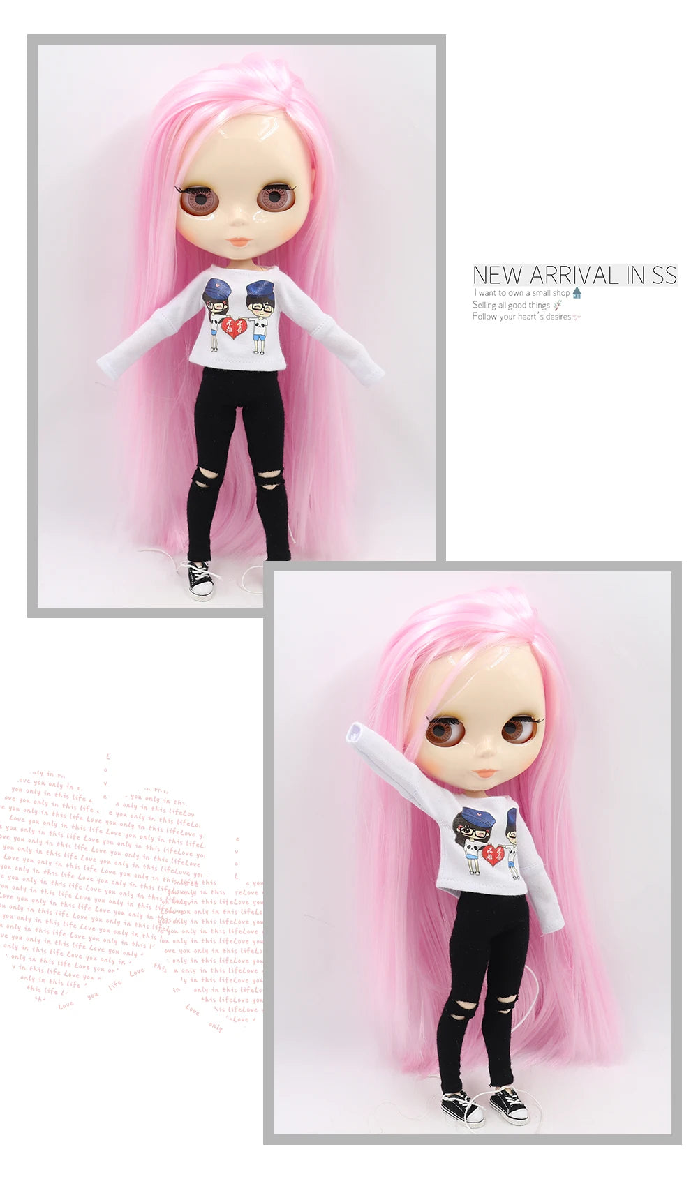 ICY DBS 1/6 BJD Blythe Doll – 30cm Jointed Anime Doll White Skin