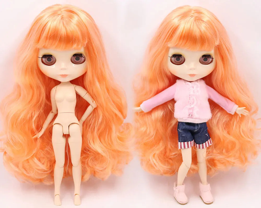 ICY DBS Blyth Doll Joint Body 30CM BJD Toy White Shiny Face and frosted Face with Extra Hands AB and Panel 1/6 DIY Fashion Doll