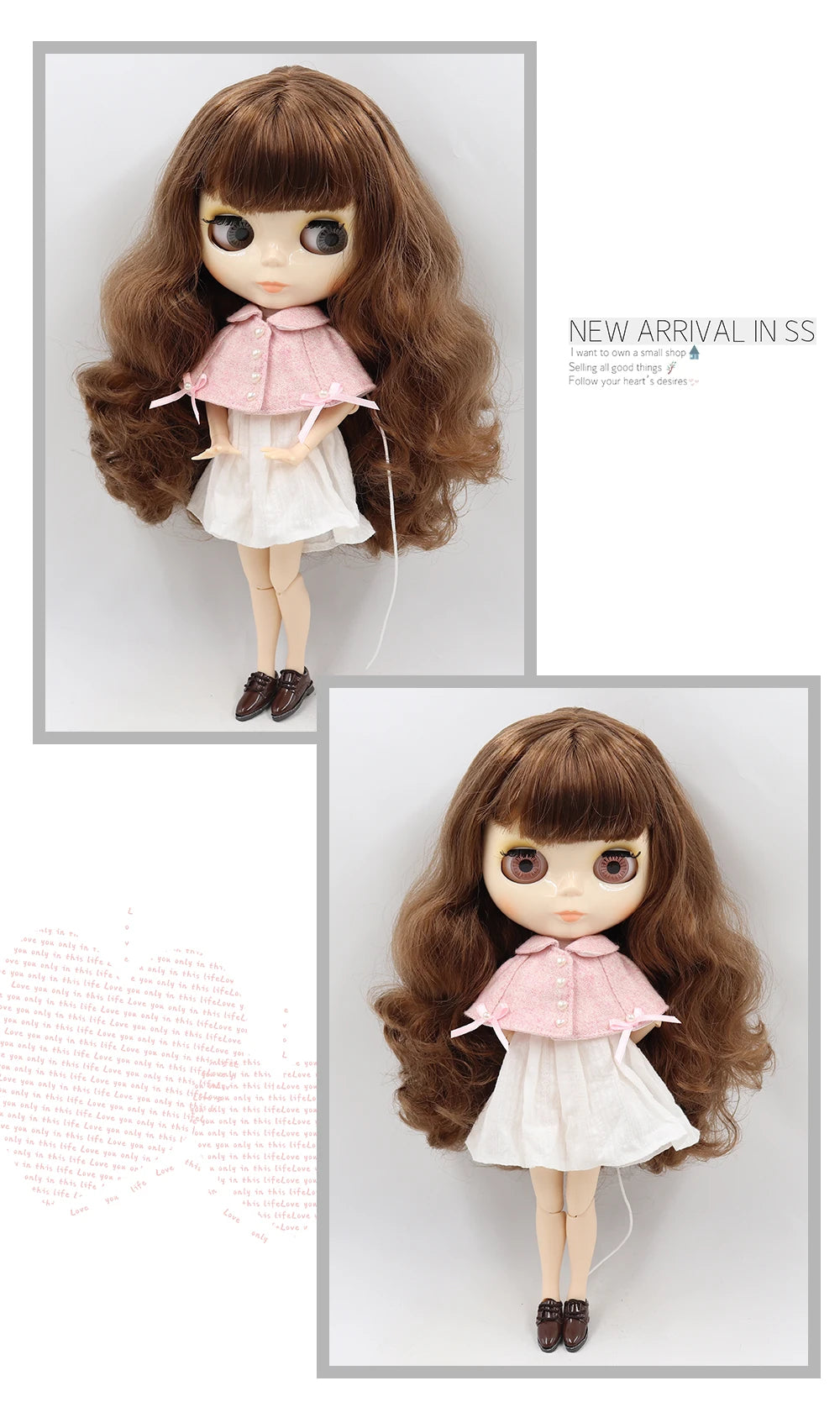 ICY DBS 1/6 BJD Blythe Doll – 30cm Jointed Anime Doll White Skin