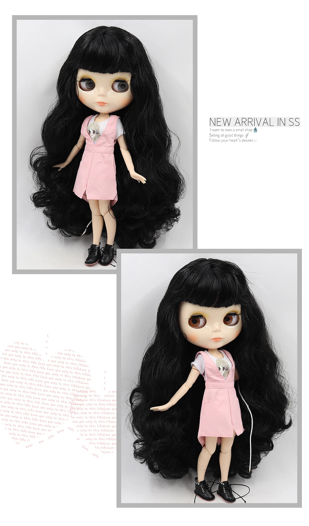 ICY DBS 1/6 BJD Blythe Doll – 30cm Jointed Anime Doll White Skin