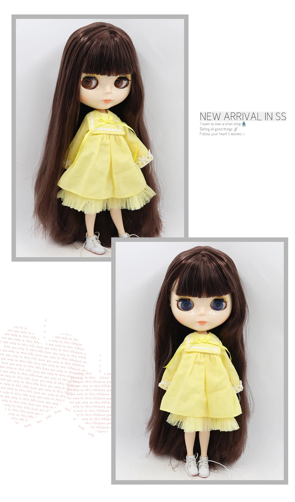 ICY DBS 1/6 BJD Blythe Doll – 30cm Jointed Anime Doll White Skin