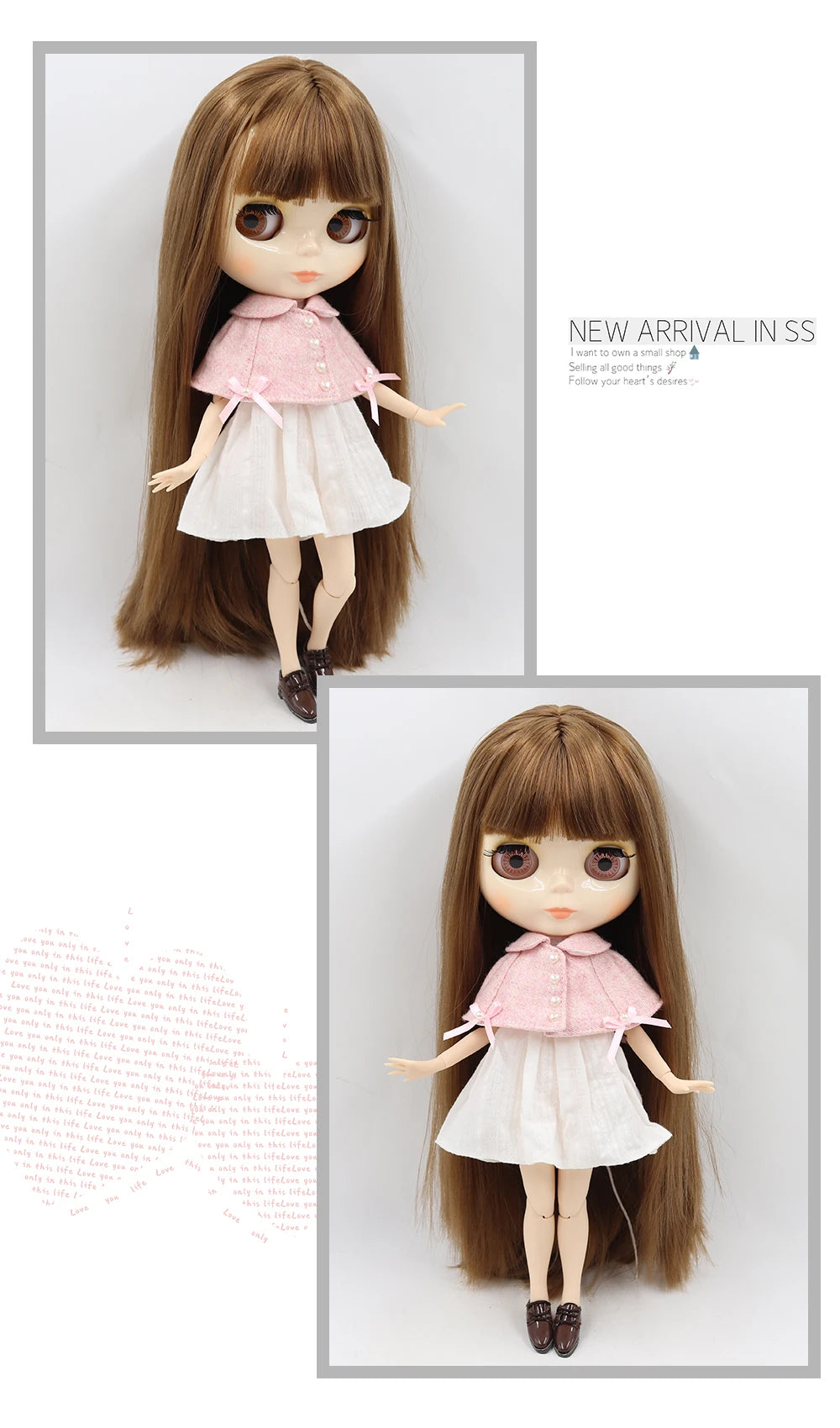 ICY DBS 1/6 BJD Blythe Doll – 30cm Jointed Anime Doll White Skin