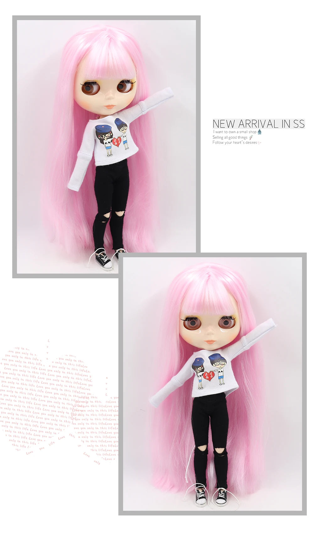 ICY DBS 1/6 BJD Blythe Doll – 30cm Jointed Anime Doll White Skin