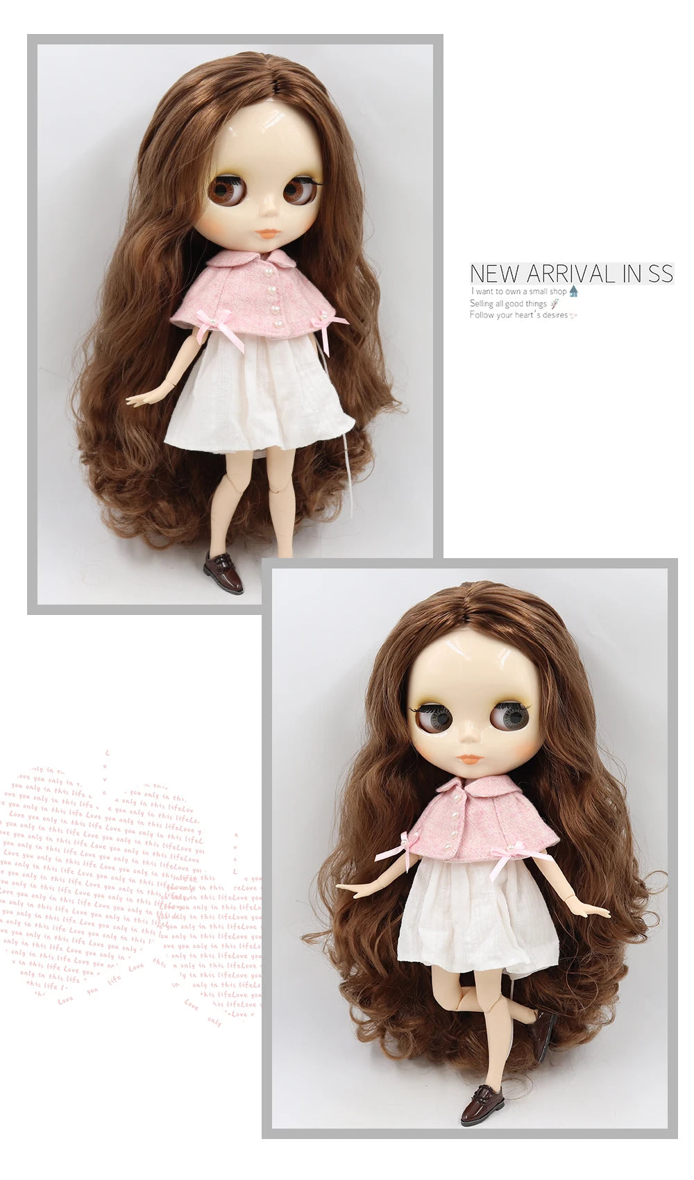 ICY DBS 1/6 BJD Blythe Doll – 30cm Jointed Anime Doll White Skin