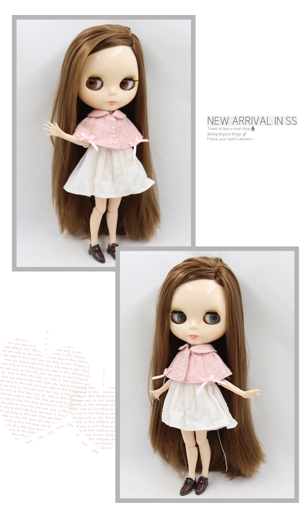 ICY DBS 1/6 BJD Blythe Doll – 30cm Jointed Anime Doll White Skin