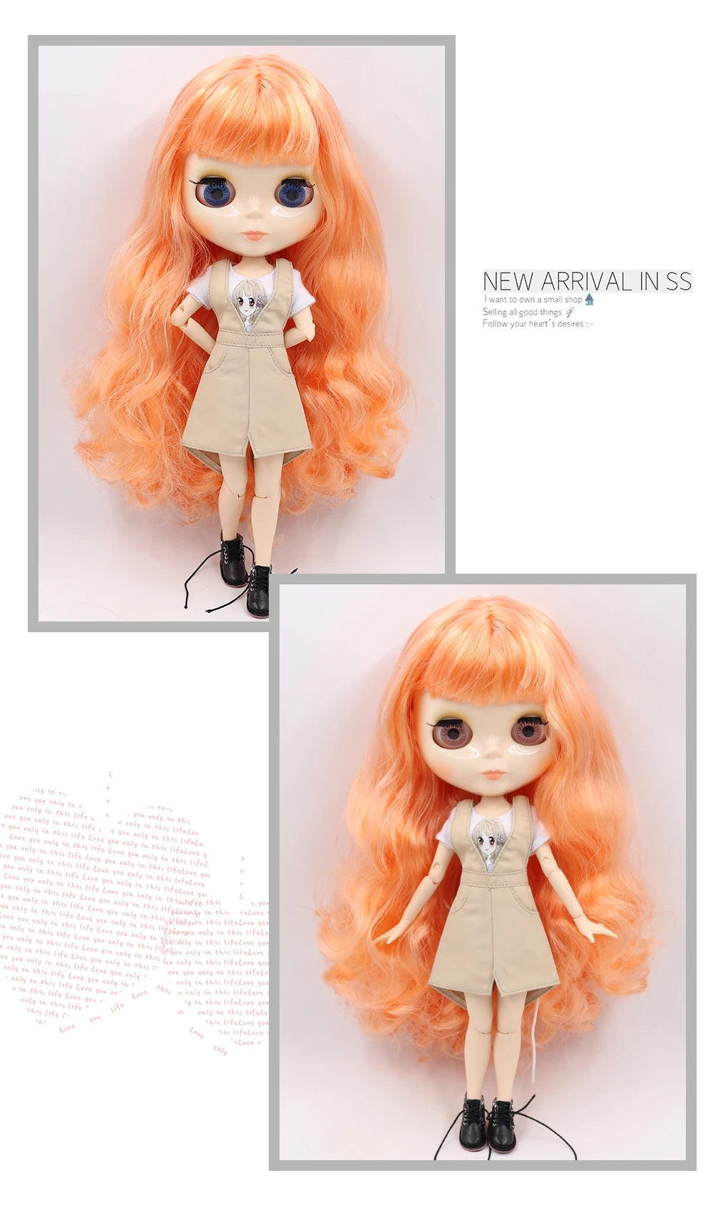 ICY DBS 1/6 BJD Blythe Doll – 30cm Jointed Anime Doll White Skin