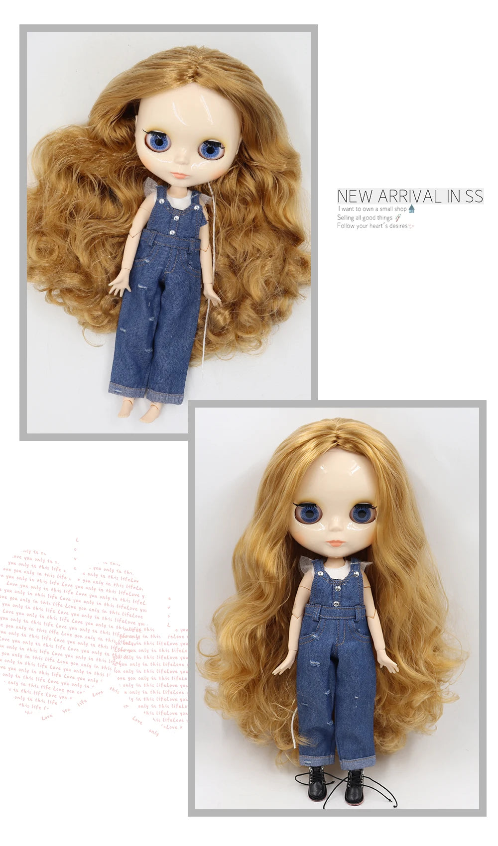 ICY DBS 1/6 BJD Blythe Doll – 30cm Jointed Anime Doll White Skin