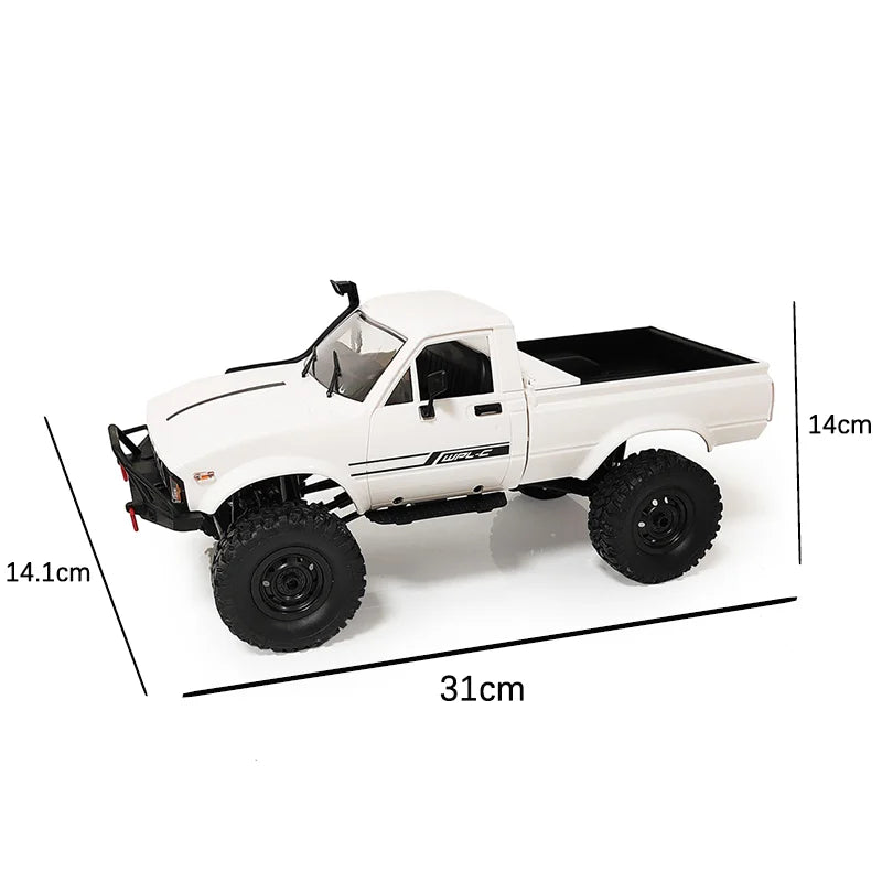 WPL C24-1 RC Car – 1:16 4WD Rock Crawler with LED Lights