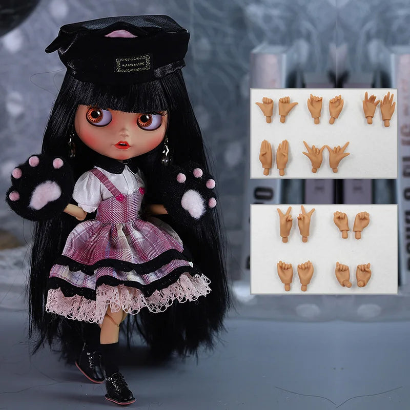 ICY DBS 1/6 BJD Blythe Doll – 30CM Jointed Anime Doll Tan Skin