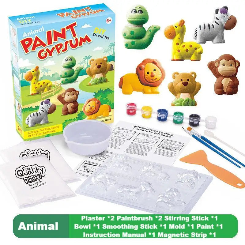 DIY Plaster Doll Painting Kit – Arts & Crafts Set for Kids