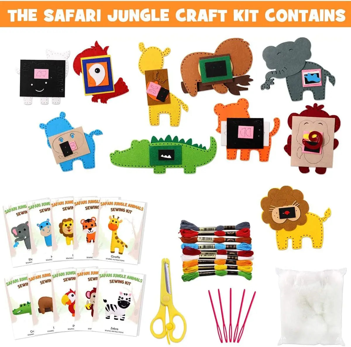 Woodland Animals Sewing Kit – DIY Felt Plush Craft for Kids