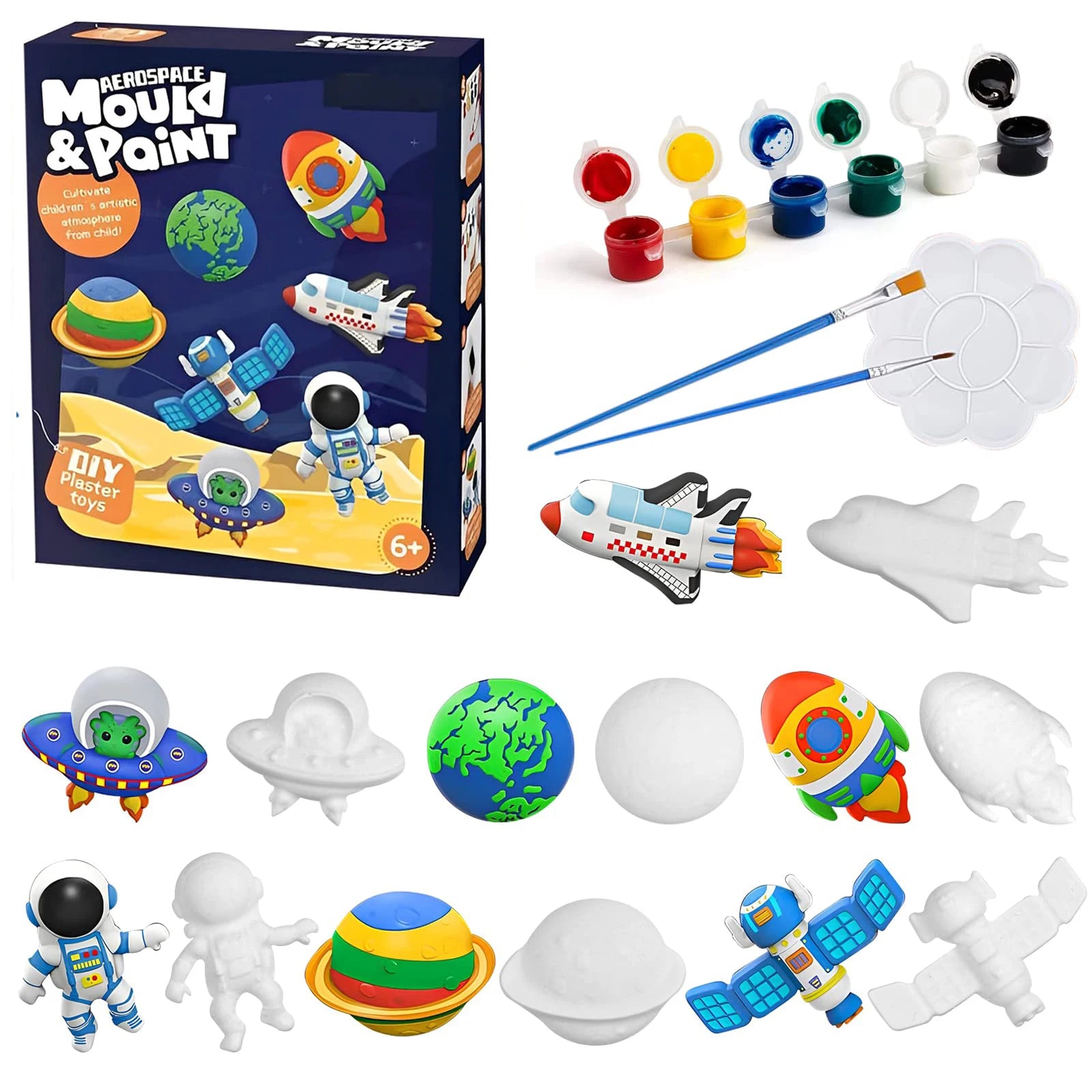 Kids DIY Painting Kit – Space & Dinosaur Arts & Crafts Set