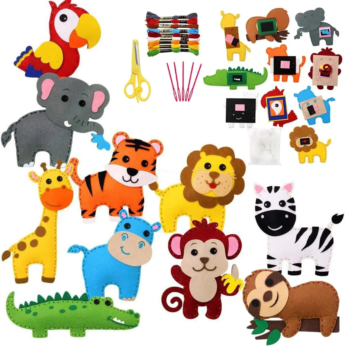 Woodland Animals Sewing Kit – DIY Felt Plush Craft for Kids