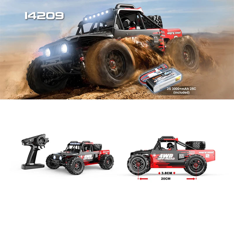 MJX Hyper Go 16208 Brushless RC Car – 1/16 Scale 4WD Pickup Truck