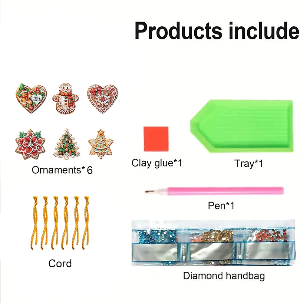DIY 2D Diamond Art Kit – Flat Hanging Pendant Decoration