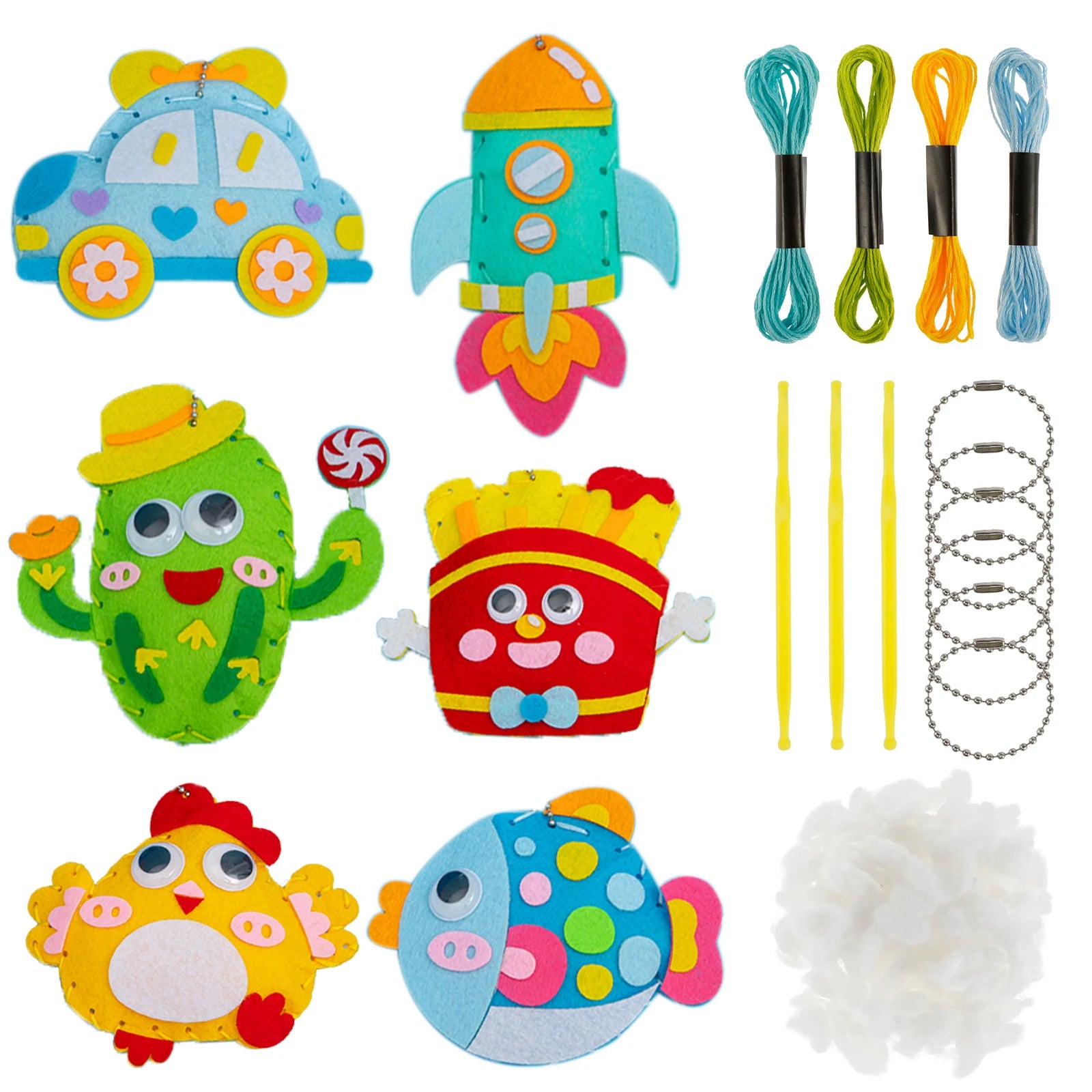 DIY Felt Animal Sewing Kit – Forest Creatures Plush Craft for Kids