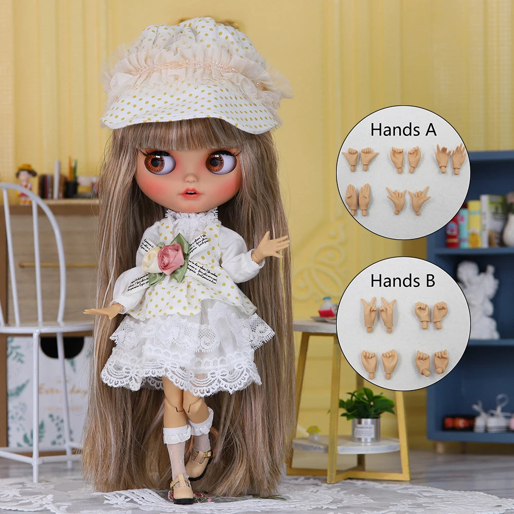 ICY DBS 1/6 BJD Blythe Doll – 30CM Jointed Anime Doll Tan Skin