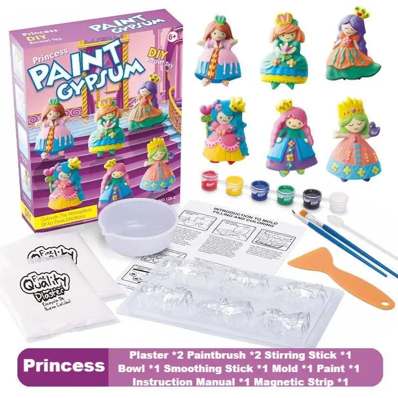 DIY Plaster Doll Painting Kit – Arts & Crafts Set for Kids