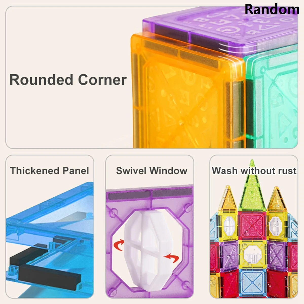 Magnetic Tiles Building Blocks – STEM Toy for Kids 3-8