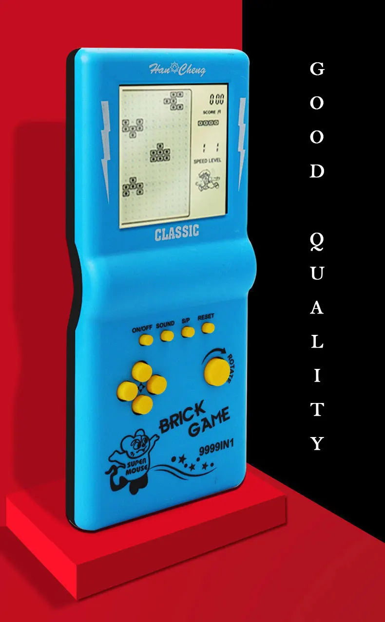 Classic Retro Handheld Tetris Game Console – Large Screen