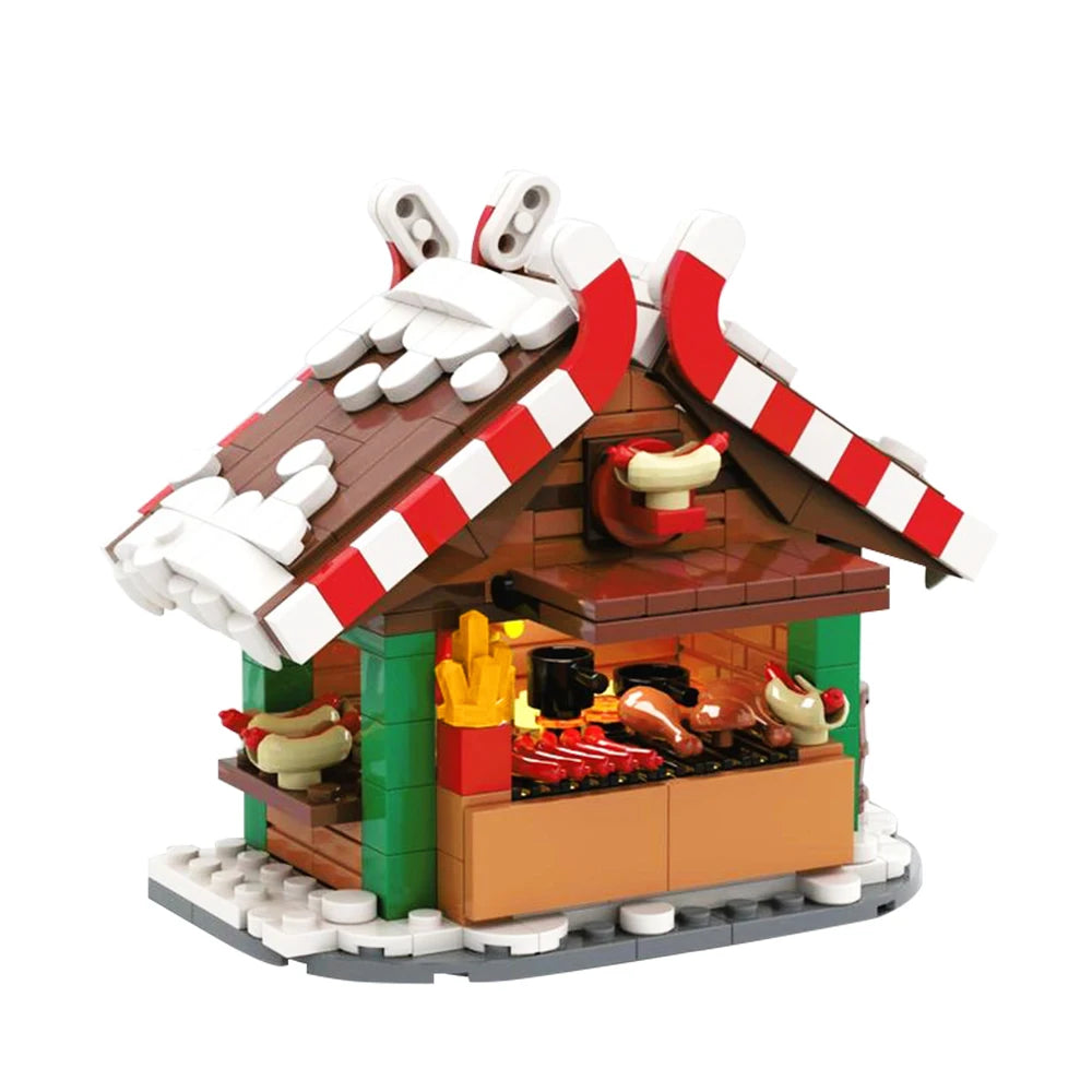 Christmas BBQ MOC Building Blocks – Grill Toy Set
