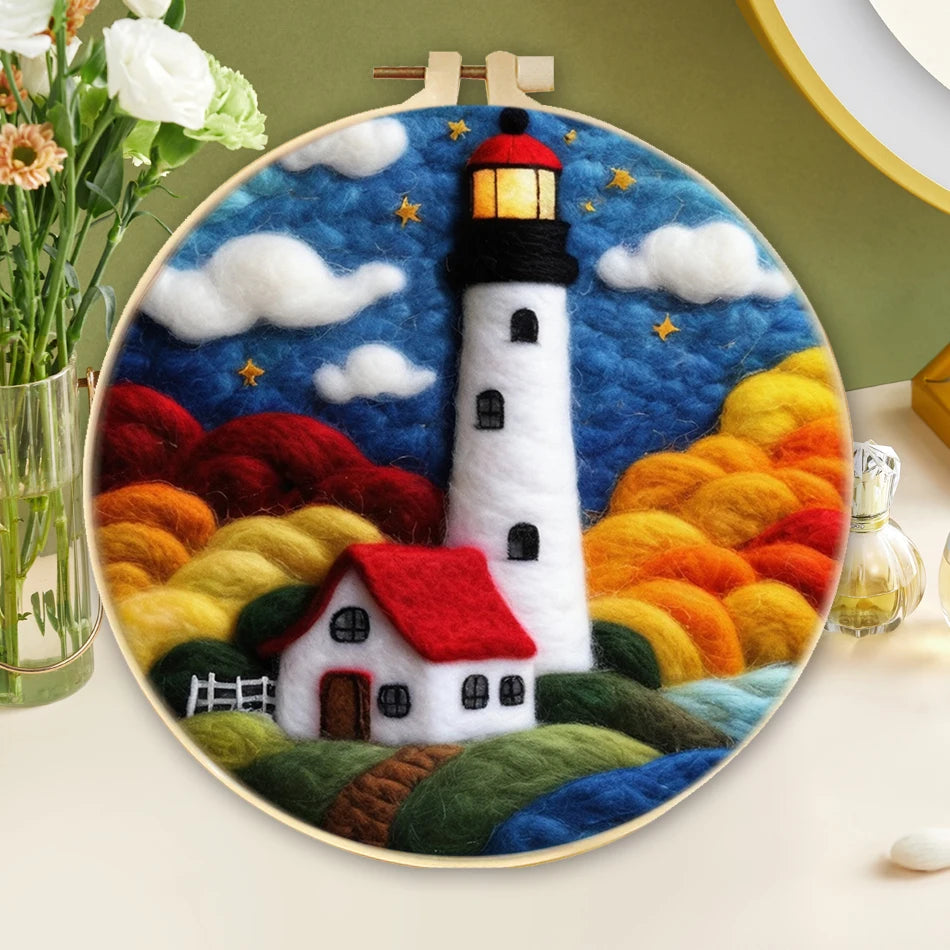 DIY Wool Felting Kit – Hot Air Balloon Handmade Picture