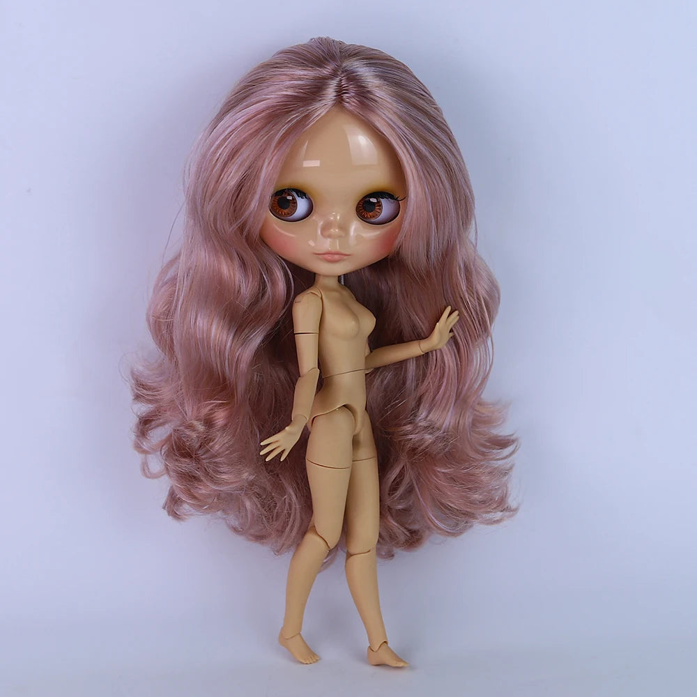 ICY DBS Blyth Doll Joint Body 30CM BJD Toy White Shiny Face and frosted Face with Extra Hands AB and Panel 1/6 DIY Fashion Doll