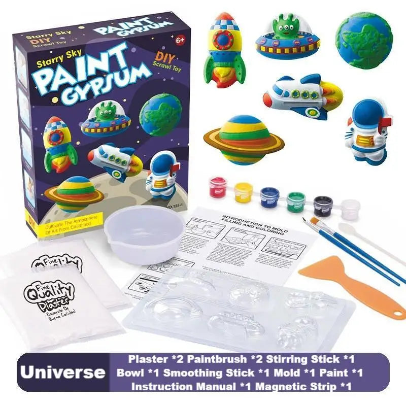 DIY Plaster Doll Painting Kit – Arts & Crafts Set for Kids