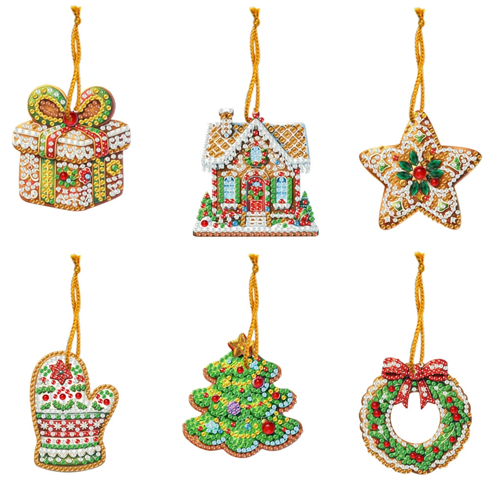 DIY 2D Diamond Art Kit – Flat Hanging Pendant Decoration