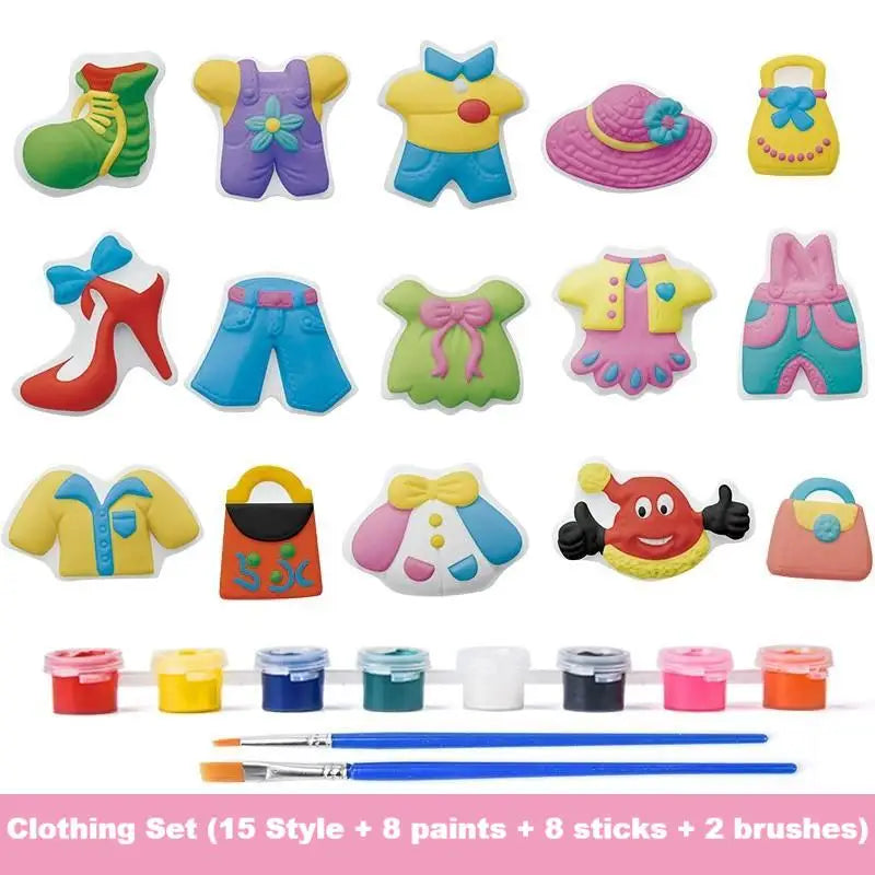 DIY Plaster Doll Painting Kit – Arts & Crafts Set for Kids