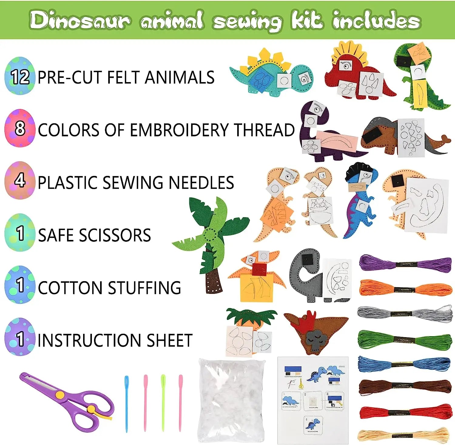 Woodland Animals Sewing Kit – DIY Felt Plush Craft for Kids