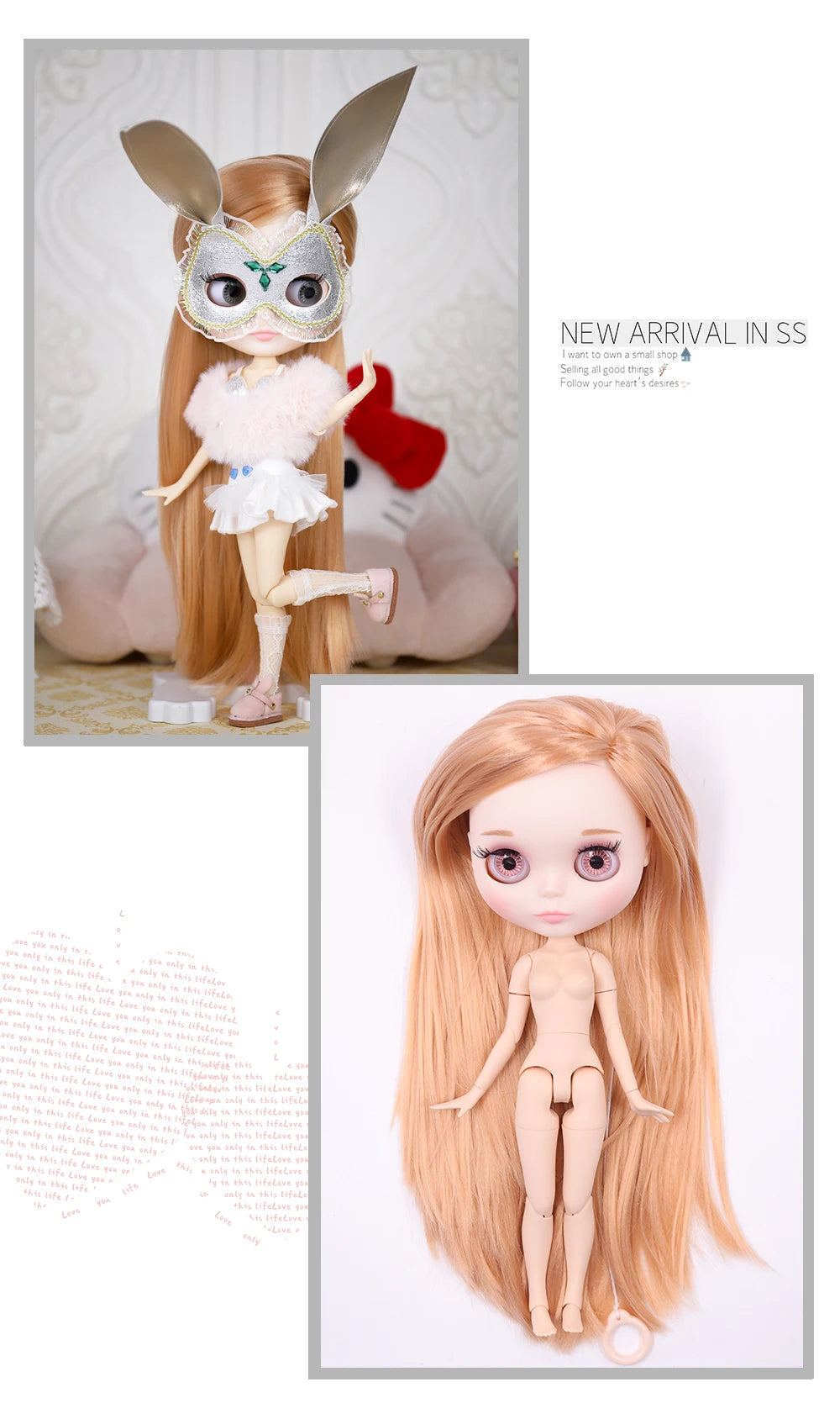 ICY DBS 1/6 BJD Blythe Doll – 30cm Jointed Anime Doll White Skin