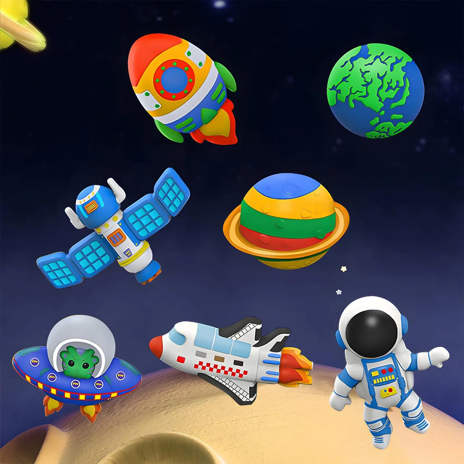 Kids DIY Painting Kit – Space & Dinosaur Arts & Crafts Set