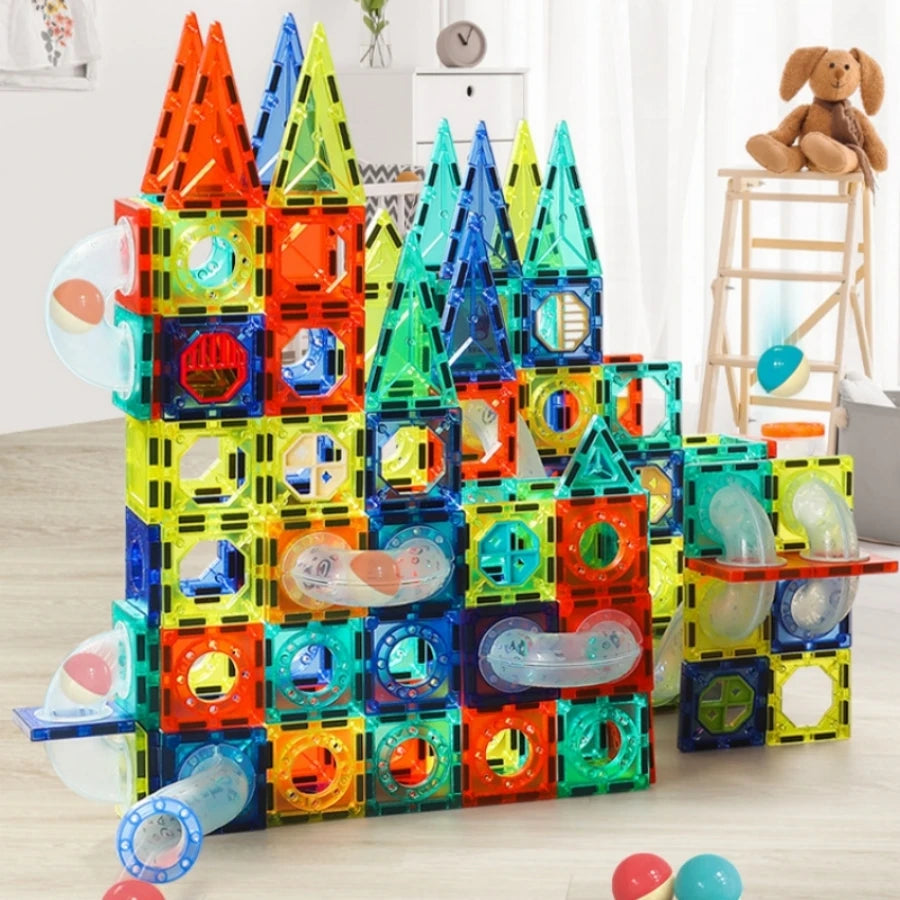 73PCS Magnetic Pipe Building Blocks – Educational Playset for Kids