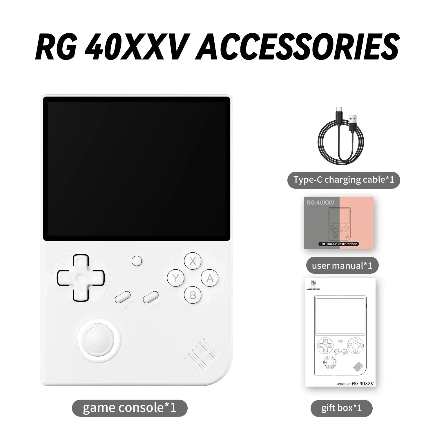 ANBERNIC RG40XXV Handheld Game Console – 4" IPS Screen
