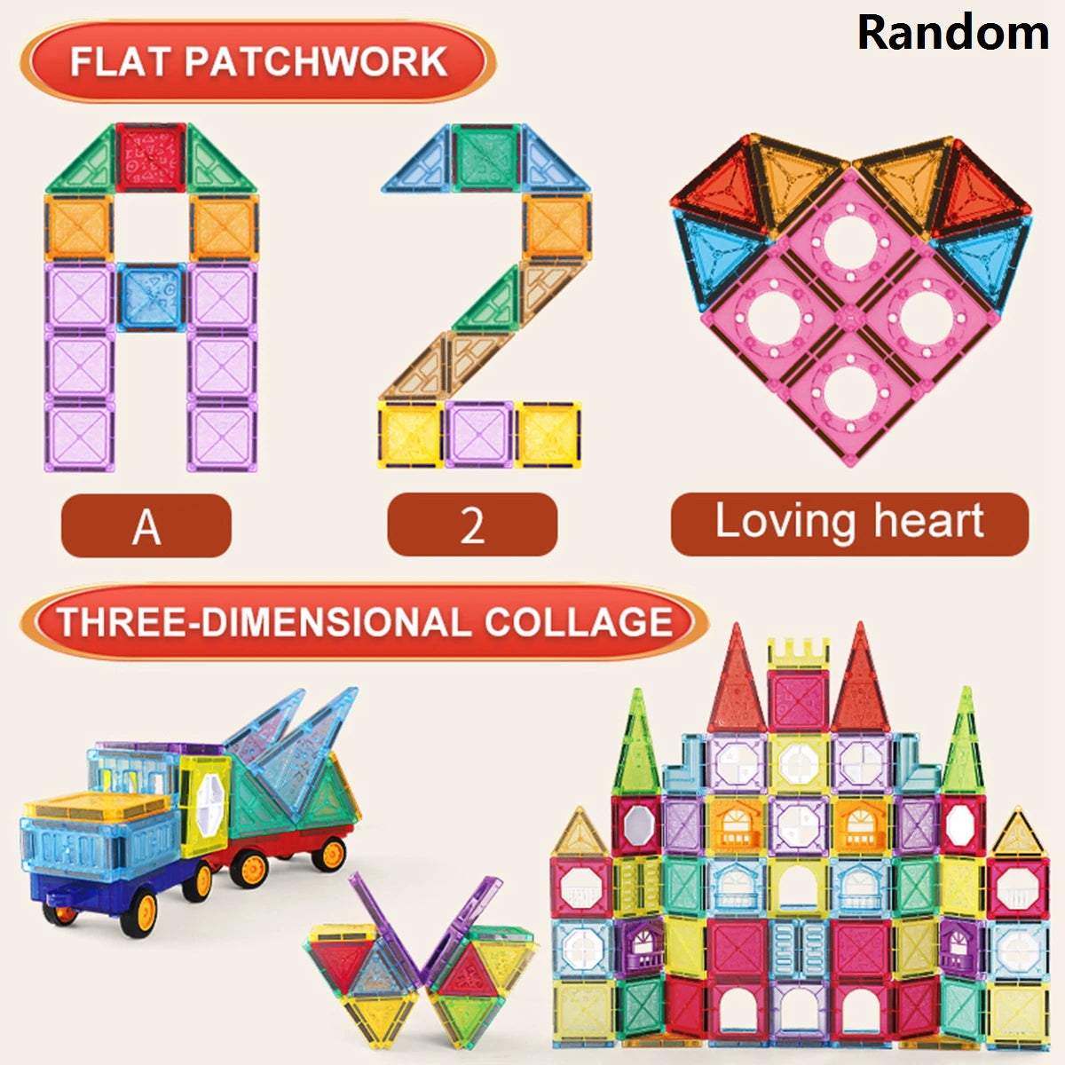 Magnetic Tiles Building Blocks – STEM Toy for Kids 3-8