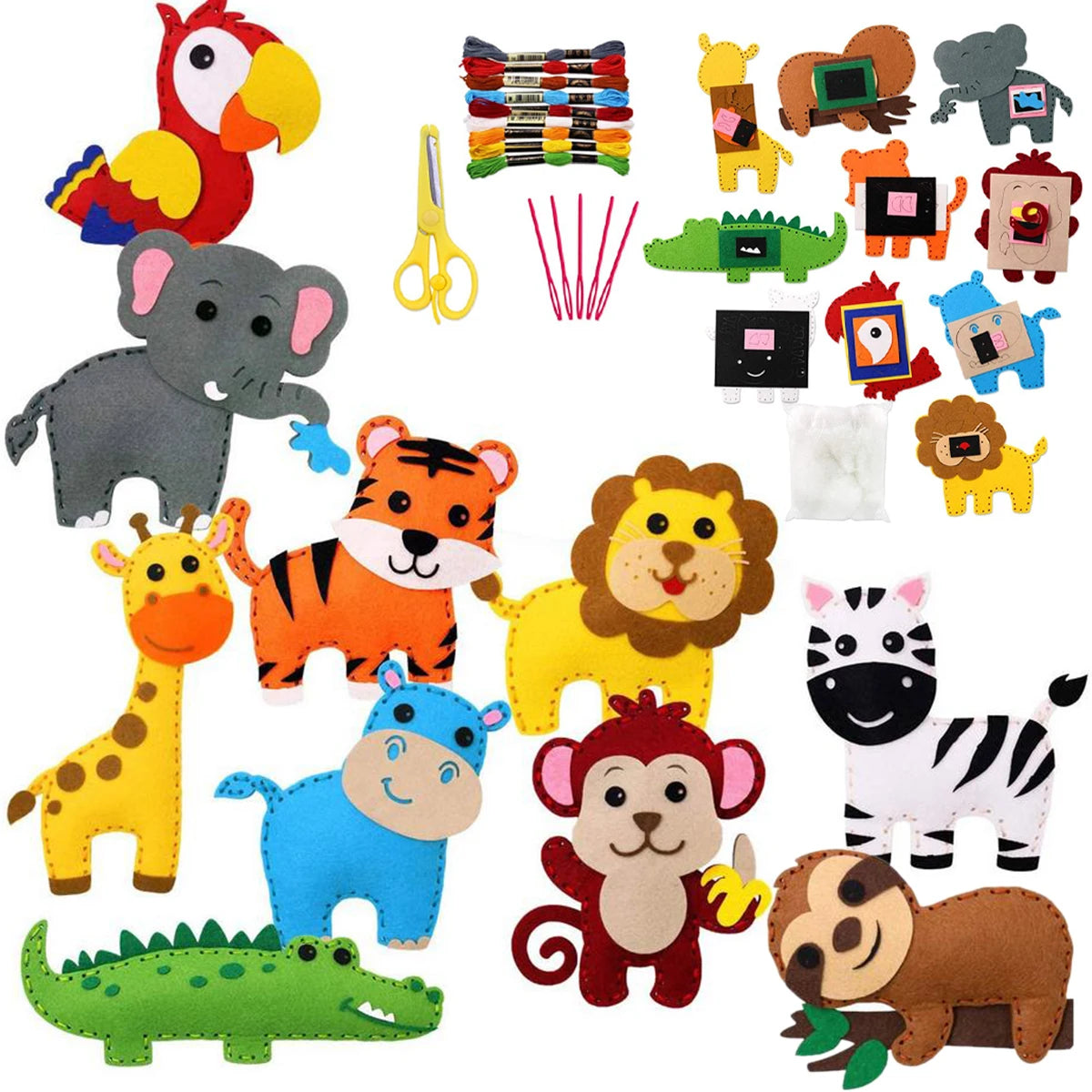 Kids Sea Animals Sewing Kit – Felt Plush Craft Set