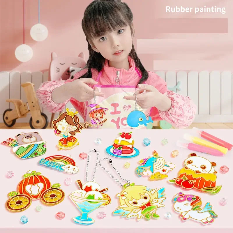 Children’s DIY Crystal Glue Painting Set – Air-Dry Educational Art Kit