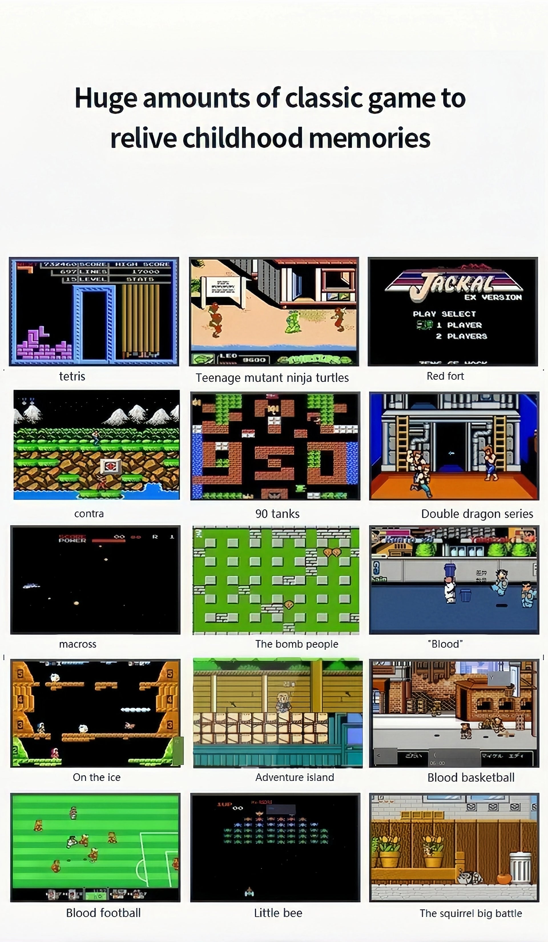 3.0" Retro Handheld Game Console – 400 Built-In Games