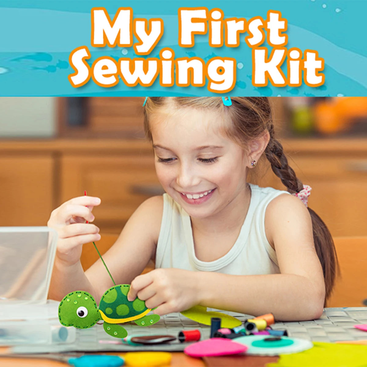 Kids Sea Animals Sewing Kit – Felt Plush Craft Set