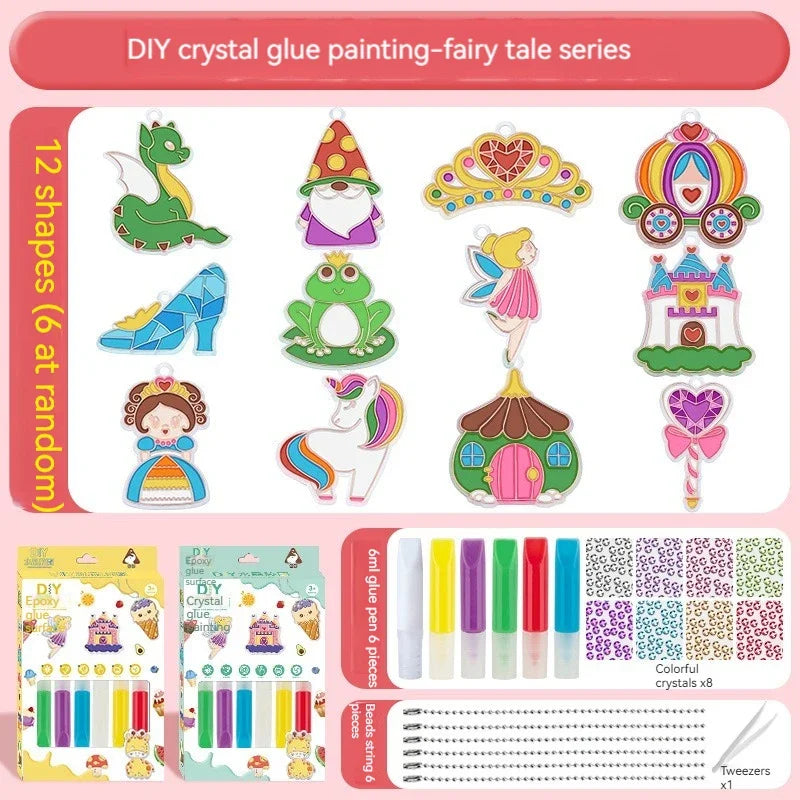 Children’s DIY Crystal Glue Painting Set – Air-Dry Educational Art Kit