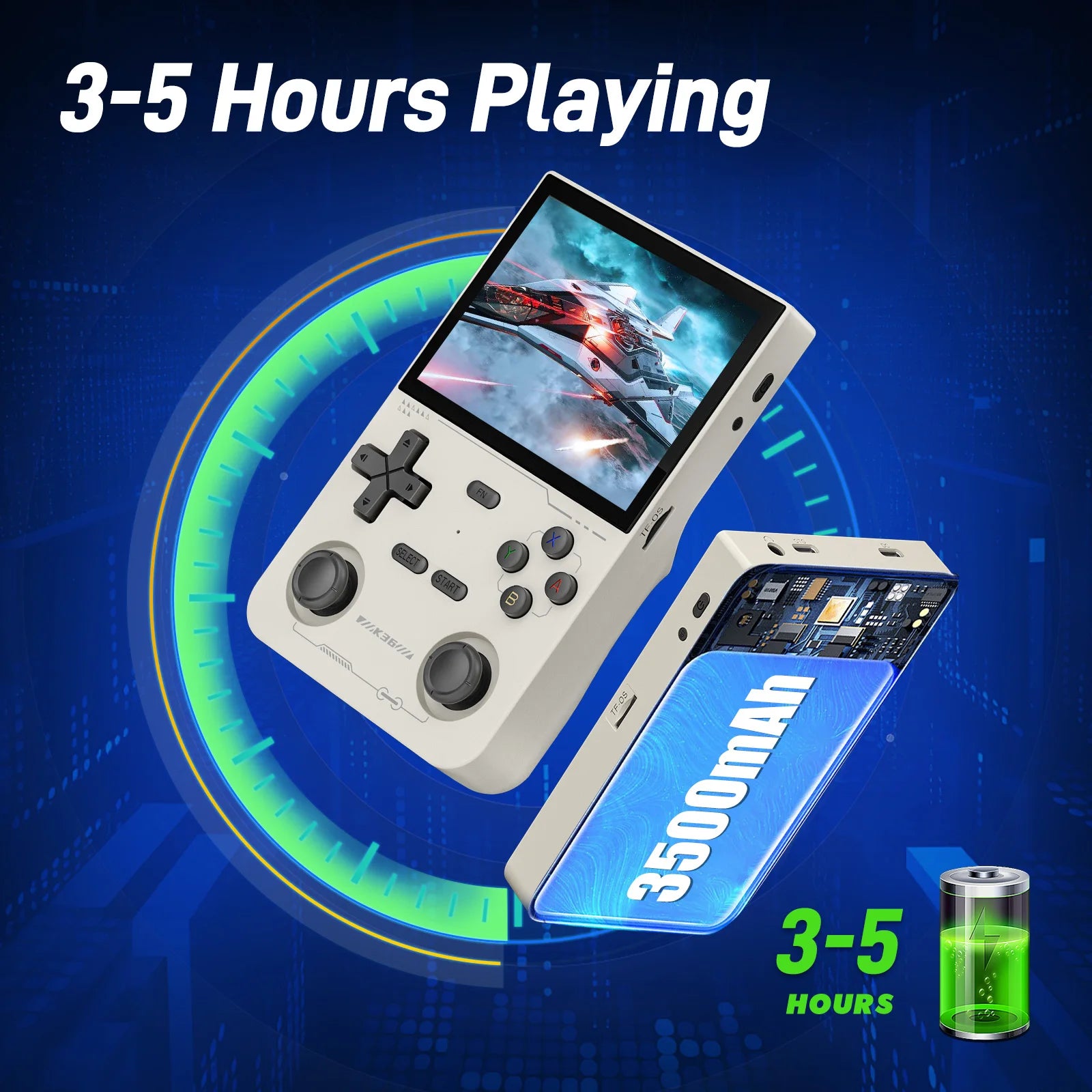 GAMINJA K36 Handheld Game Console – 3.5" IPS Screen